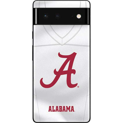 University of Alabama White Jersey Google Pixel 6 Skin